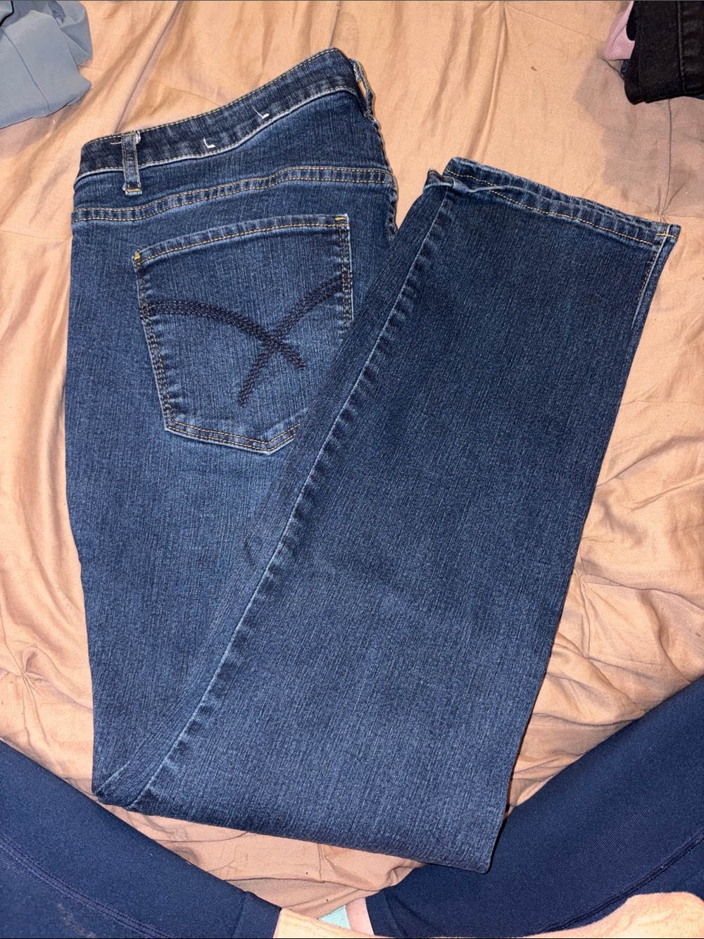 Christopher & Banks Dark Blue Straight Leg Jeans
